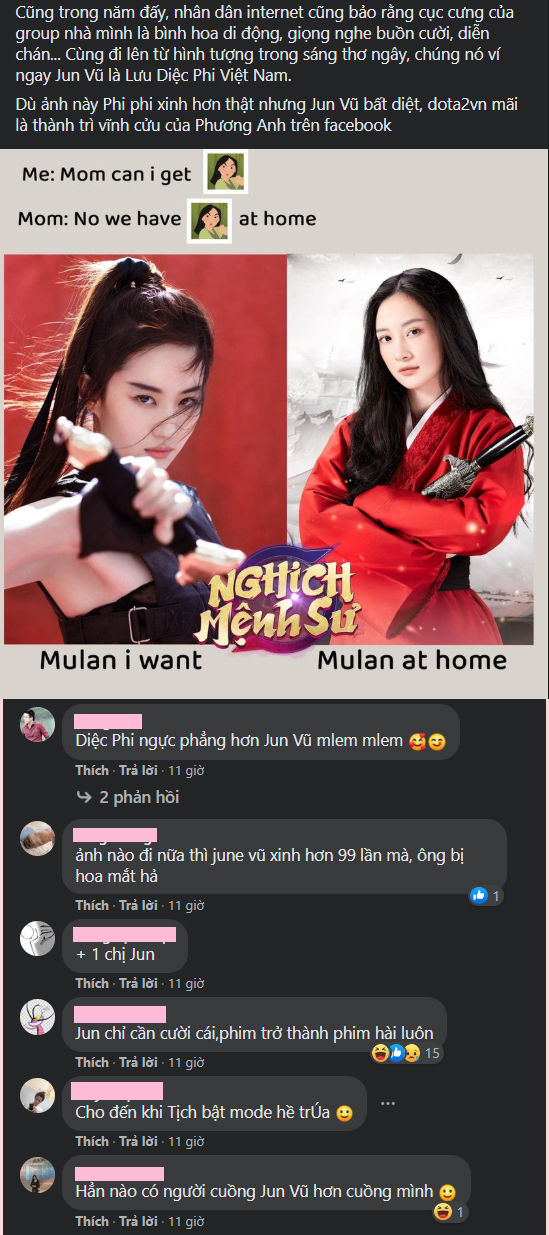 Nữ thần bị chê đơ ngang Lưu Diệc Phi, cộng đồng game thủ: Jun Vũ bất diệt, Dota2vn mãi là thành trì vĩnh cửu của Phương Anh - Ảnh 6.
