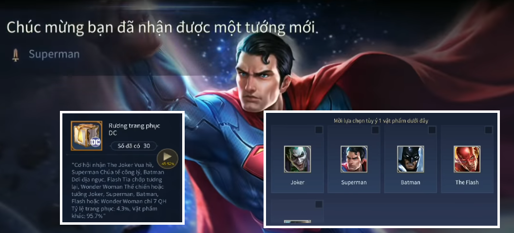 Liên Quân Mobile: Game thủ mở 49 Rương DC trúng hẳn 2 tướng giá 28.888 vàng và 2 skin bậc S