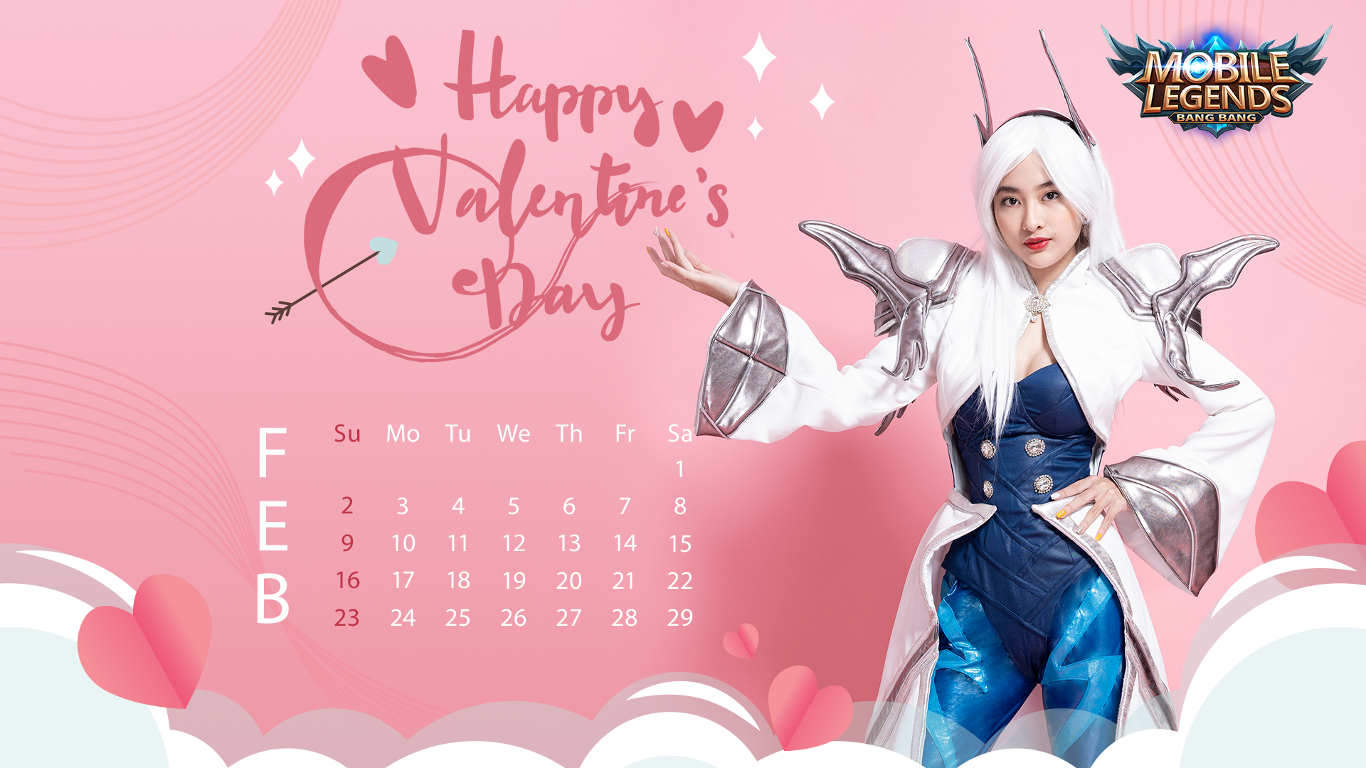 Valentine’s Day - Nữ streamer Mobile Legends: Bang Bang VNG tạo dáng siêu cute trong bộ ảnh lịch cực chất