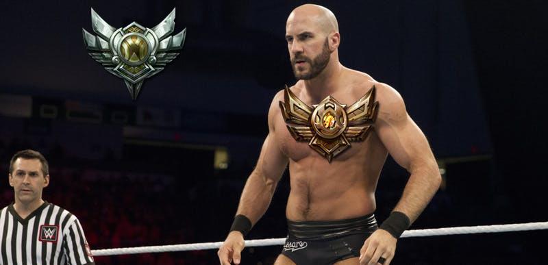 Ngôi sao đấu vật WWE Cesaro - Hùng hổ trên võ đài là thế, nhưng chơi LMHT 150 trận vẫn Đồng 3