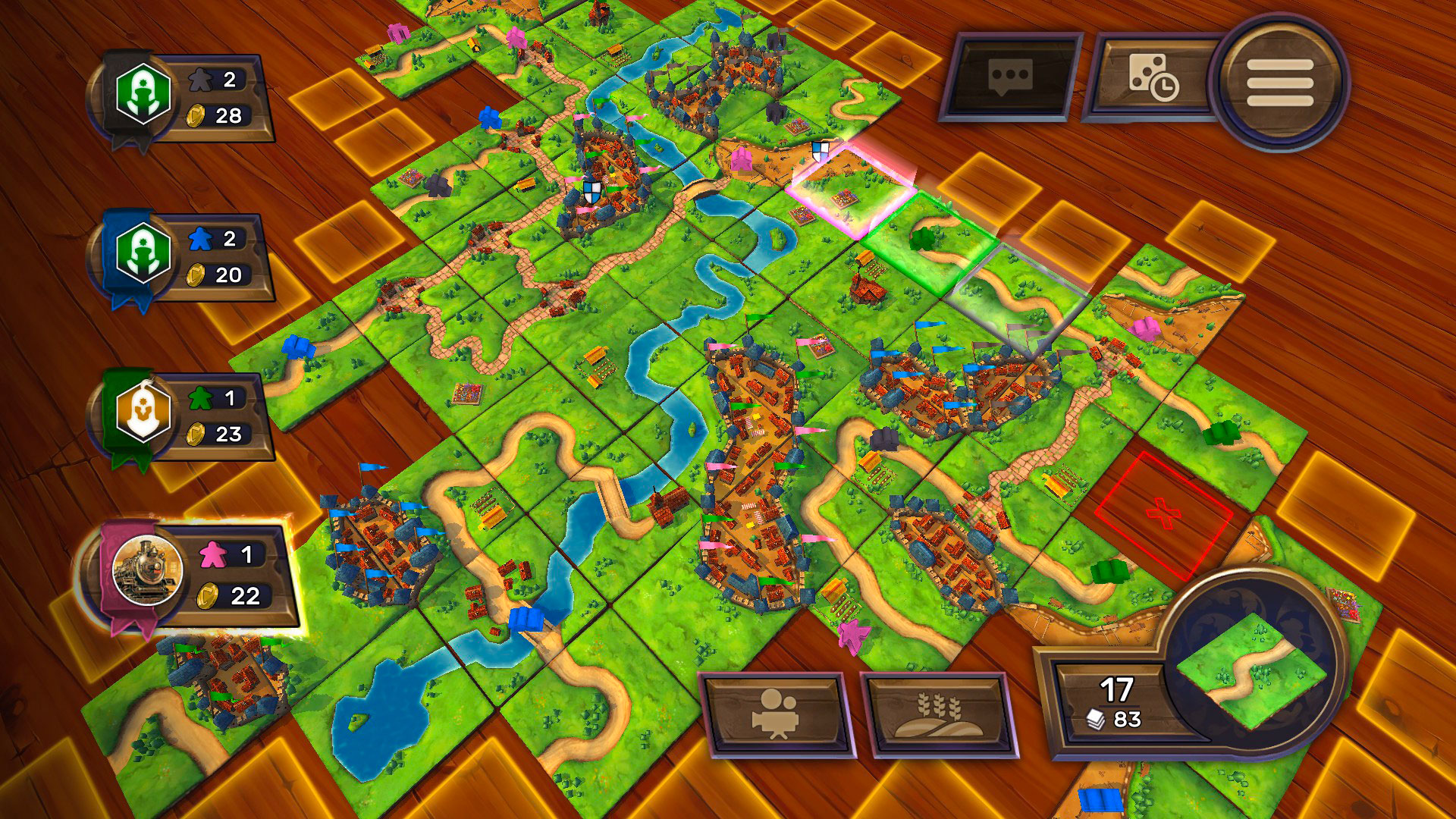 Nhanh tay nhận miễn phí 100% Board Game đỉnh cao Carcassonne