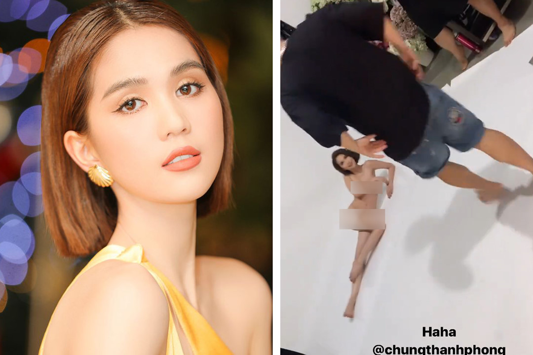 Clip hậu trường chụp ảnh nude cực sốc của Ngọc Trinh, phô bày thân hình từ A đến Z