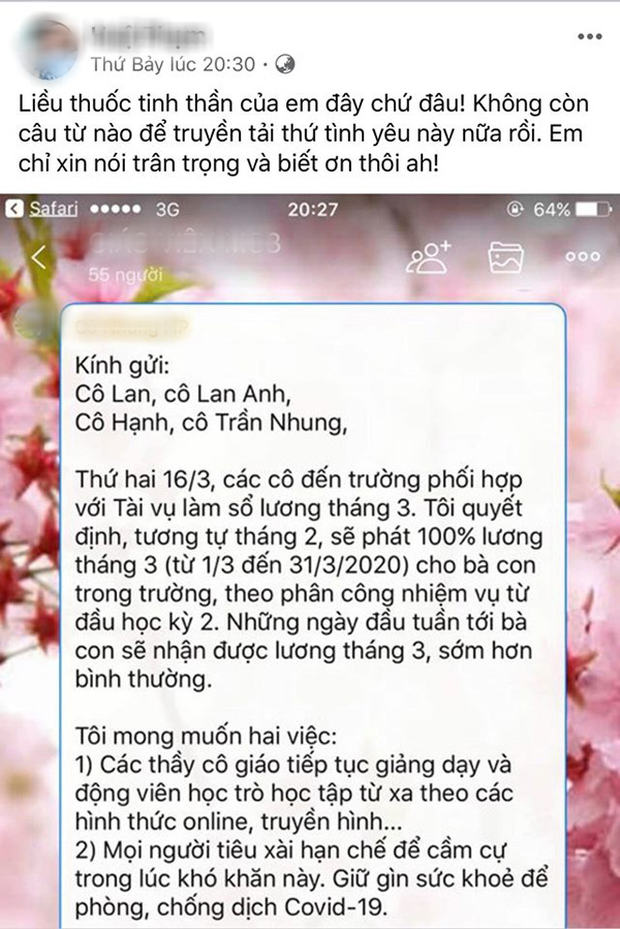 Hiệu trưởng trường tư gây bão khi trả 100% tiền lương cho giáo viên mùa dịch Covid-19: Mọi người hạn chế tiêu xài, cầm cự qua giai đoạn này - Ảnh 2.