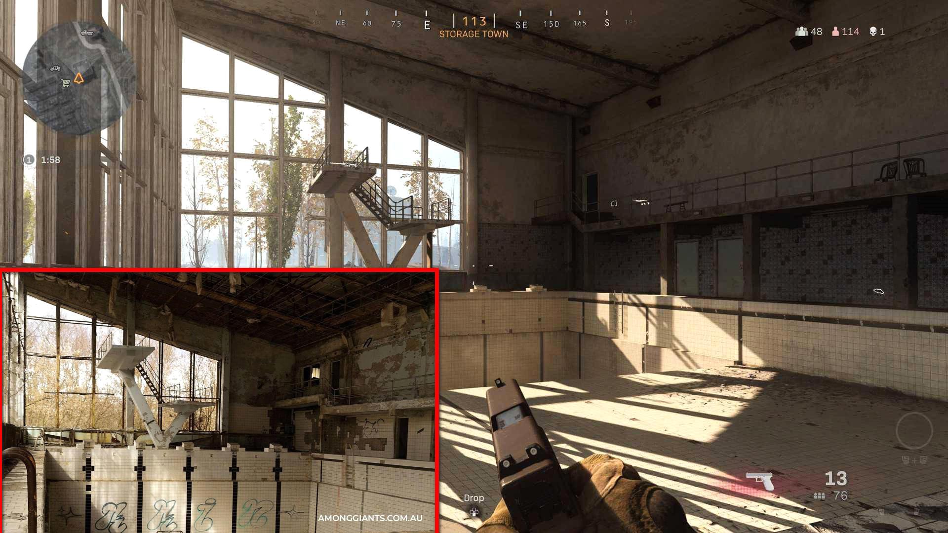 Game thủ tìm thấy một số địa điểm của bản đồ Call of Duty Warzone ngoài đời thực
