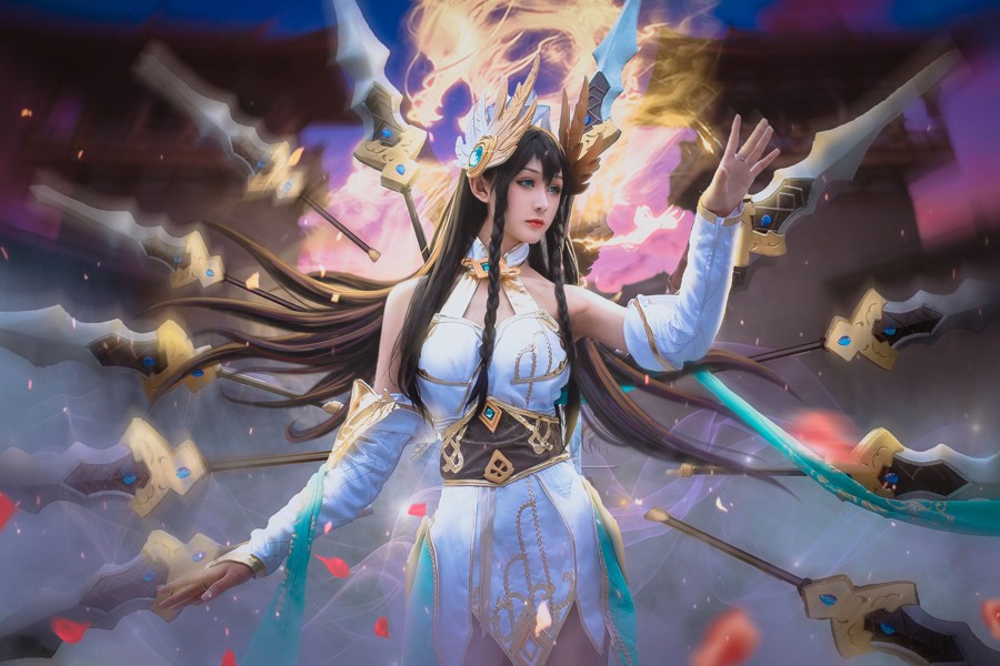 LMHT: Choáng váng vì vẻ đẹp tựa 'thần tiên tỉ tỉ' trong bộ cosplay Irelia Tiên Kiếm của nữ game thủ Trung Quốc