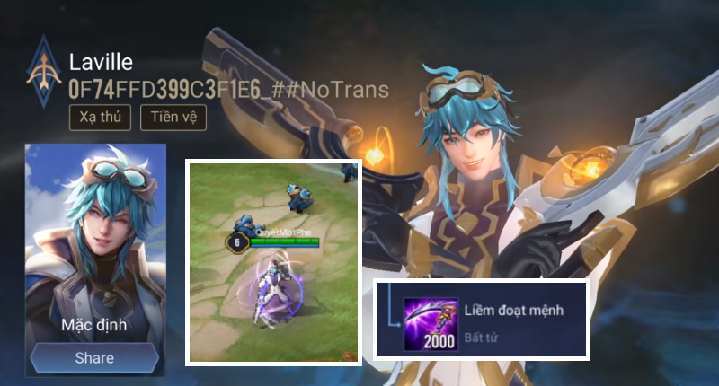 Liên Quân Mobile: Liềm Đoạt Mệnh có hiệu ứng "cảnh báo", người chơi tướng máu giấy sững sờ