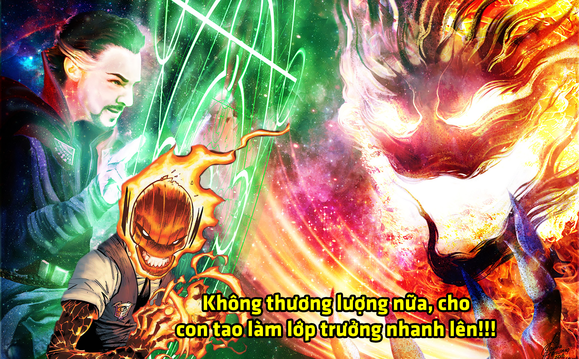 Sợ phải thương lượng, Strange cho con trai của Dormammu lên làm lớp trưởng