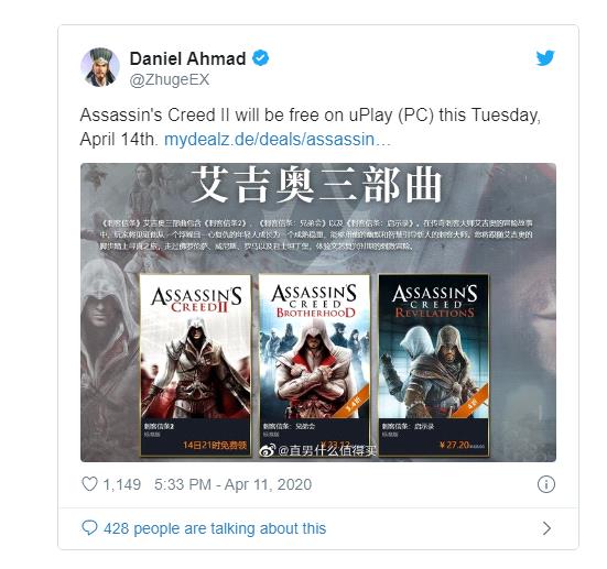 Khuyến mại cực hot: Bộ 3 game Assassins Creed được phát tặng miễn phí 100% - Ảnh 2.