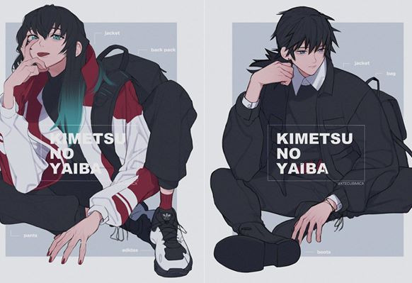 Lạ lẫm khi ngắm dàn nhân vật Kimetsu no Yaiba bất ngờ ăn mặc theo phong cách trẻ trung sành điệu
