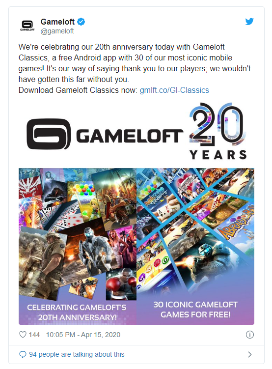 Gameloft đang miễn phí 30 tựa game huyền thoại, mời anh em tải về chiến ngay trên điện thoại - Ảnh 1.
