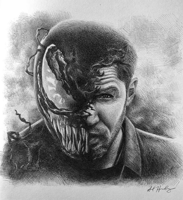 Ngắm fan art Venom theo phong cách kinh dị, đáng sợ nhưng cũng vô cùng đã mắt - Ảnh 14.