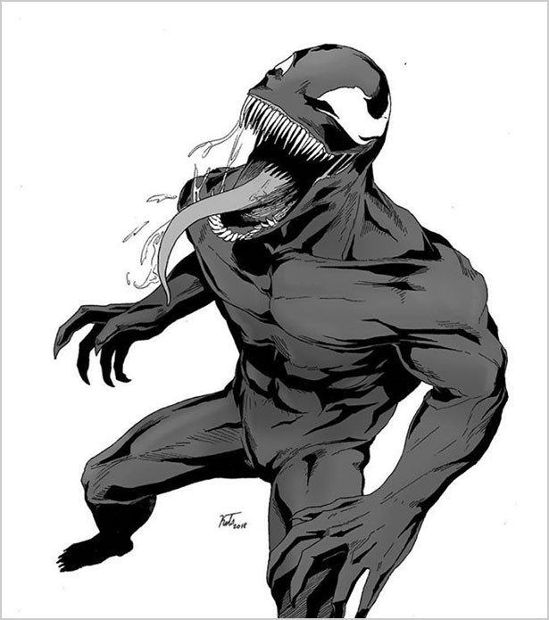 Ngắm fan art Venom theo phong cách kinh dị, đáng sợ nhưng cũng vô cùng đã mắt - Ảnh 20.