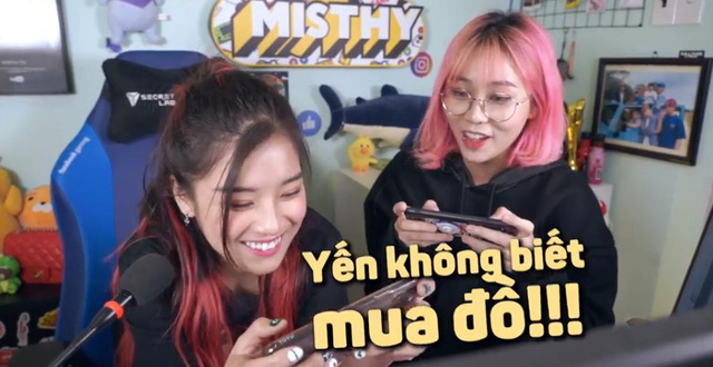 MisThy &quot;bóc phốt&quot; Hoàng Yến Chibi, chơi Liên Quân 2 năm, best Điêu Thuyền nhưng... không biết mua đồ!