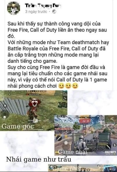 Game thủ “Lửa Miễn Phí” hùng hồn tuyên bố Call of Duty Mobile ăn cắp trắng trợn thành tựu vang dội của Free Fire - Ảnh 3.