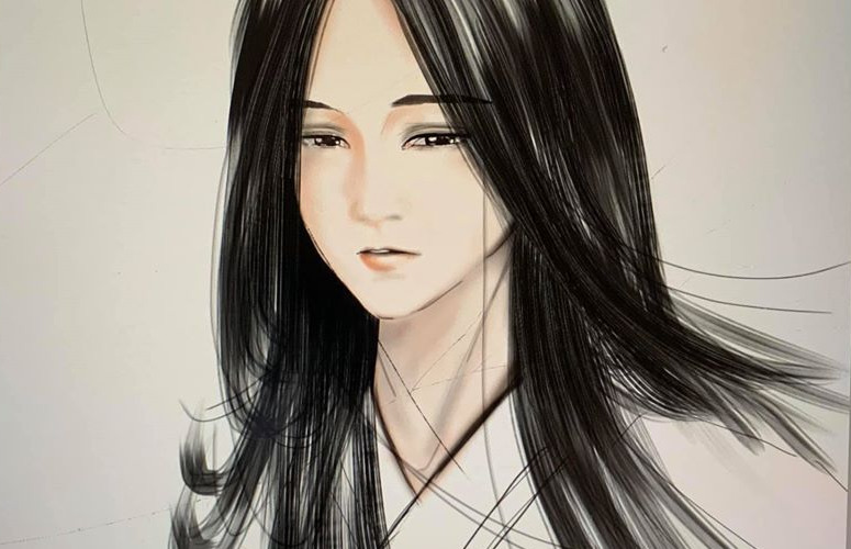 Trầm trồ thần thái Nga My Thuật Sĩ qua nét vẽ "sương sương" của nữ game thủ