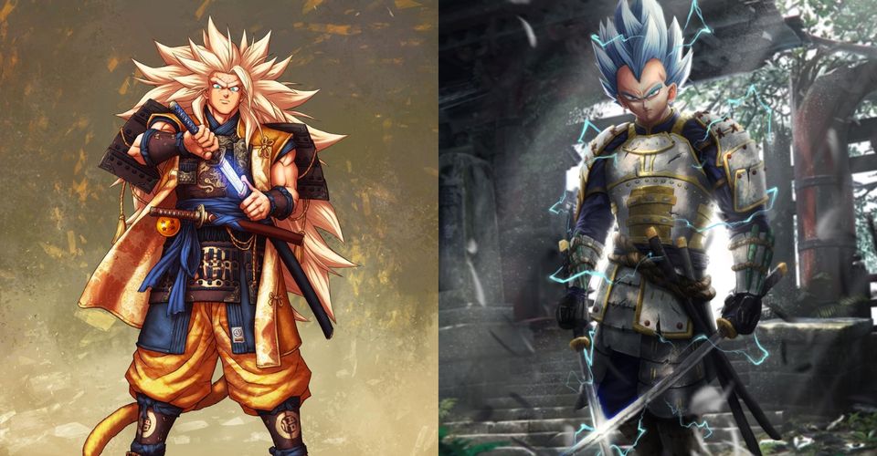 Phát sốt trước những hình cực ngầu của Goku và các nhân vật anime nổi tiếng khi trở thành kiếm sĩ