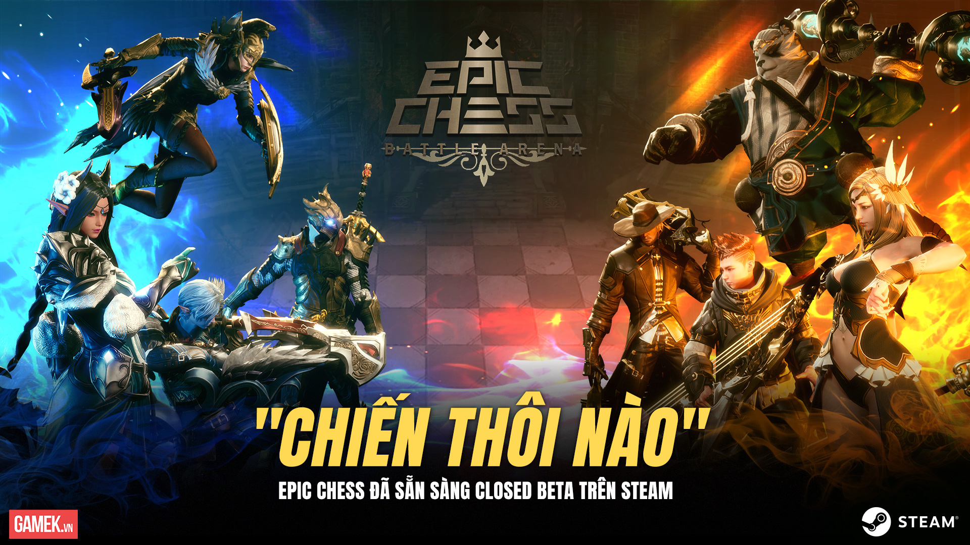 Xuất hiện 'cờ nhân phẩm' Epic Chess đẹp ngây ngất: Tặng anh em 500 code chơi ngay trên Steam cho nóng!