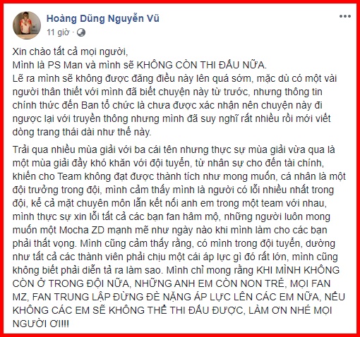 Liên Quân Mobile: Đoạt HCĐ SEA Games và đứng bét giải ĐTDV, PS Man tuyên bố giải nghệ - Ảnh 2.