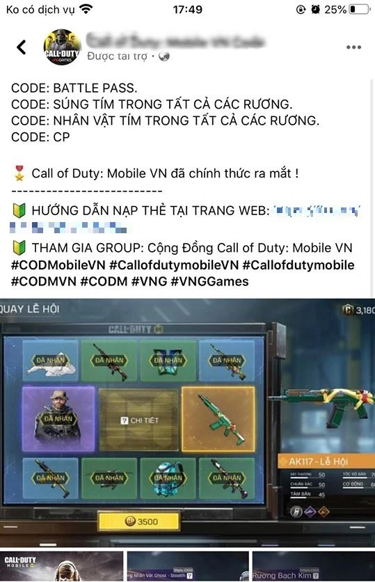 Fanpage giả mạo Call of Duty: Mobile VN chạy hẳn quảng cáo để lừa đảo, game thủ “tận hiến” và mòn mỏi đợi Ghost về - Ảnh 1.