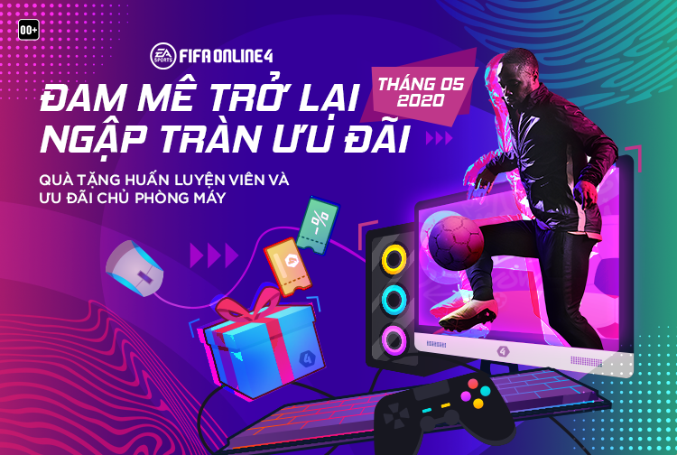 FIFA Online 4 tung ưu đãi cực lớn cho game thủ và chủ phòng máy nhân dịp các quán net được mở cửa trở lại