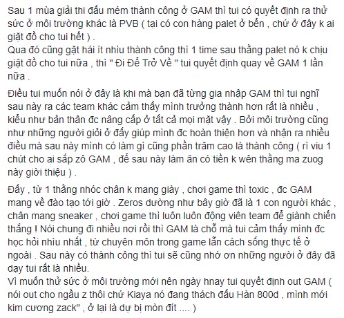 BigKoro chia tay DBL gia nhập đội tuyển mới lên hạng, Zeros chính thức chia tay GAM, bỏ ngỏ khả năng nghỉ VCS Mùa Hè - Ảnh 5.