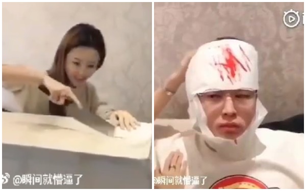 Chui vào thùng quà cho bạn gái bất ngờ, anh chàng đen đủi nhận cái kết đắng lòng, đầu khâu 20 mũi