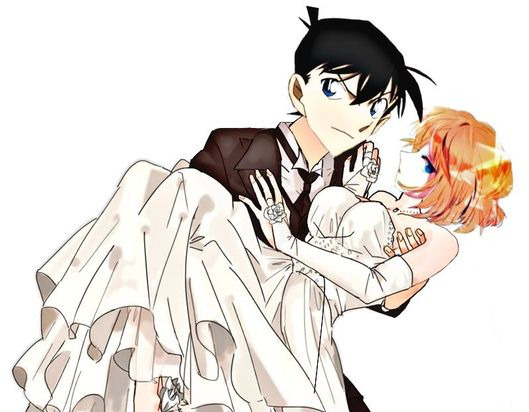 Thám tử lừng danh Conan: Ngắm loạt fan art mùi mẫn giúp fan của Shinichi và Haibara được toại nguyện