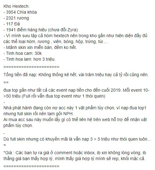 Nạp cả tỉ đồng, chủ tài khoản LMHT khủng bậc nhất Việt Nam bất ngờ tuyên bố nghỉ game vì bị mất tên ingame - Ảnh 3.