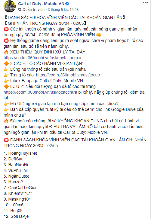 Với động thái cứng rắn này, VNG quyết tâm làm trong sạch môi trường eSports của Call of Duty: Mobile VN - Ảnh 2.