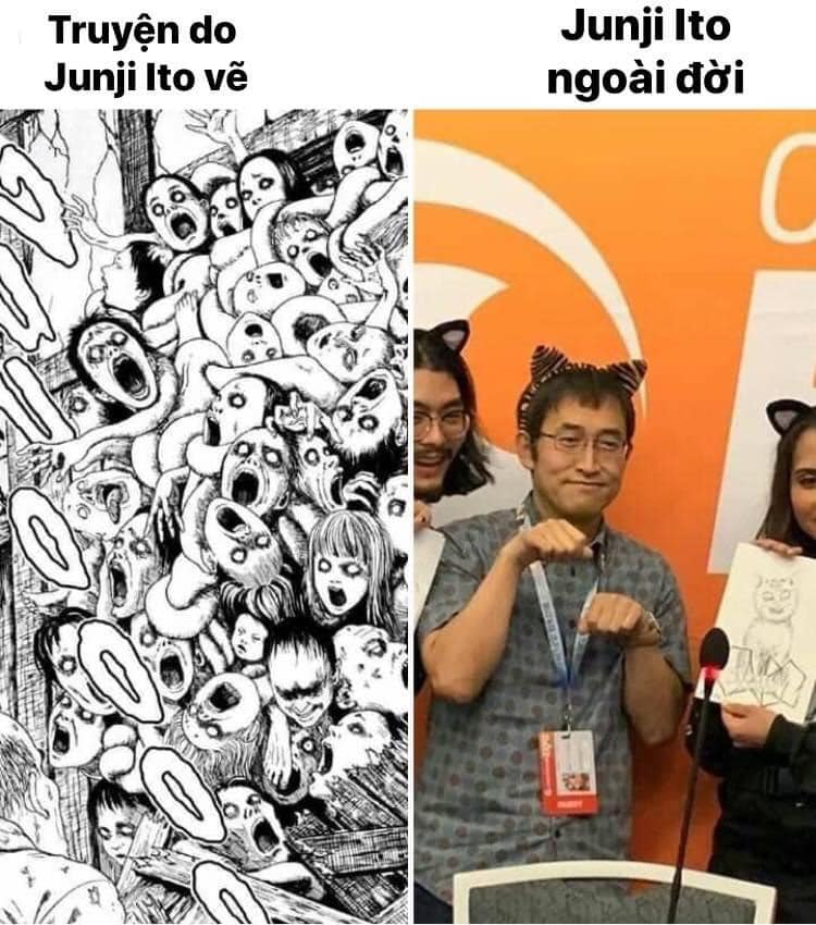 Bậc thầy kinh dị Junji Ito và những hình ảnh hài hước đời thường, tưởng rất dị mà dị không tưởng