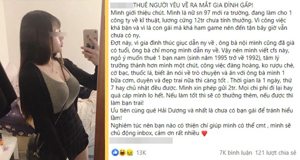 Đam mê game nên không có người yêu, gái xinh vội lên mạng tìm thuê &quot;bạn trai&quot; với giá 2 triệu