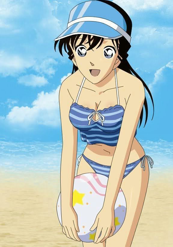 Thám tử lừng danh Conan: Ngắm người yêu Shinichi mặc bikini khoe 3 vòng bốc lửa mà không thể rời mắt - Ảnh 1.
