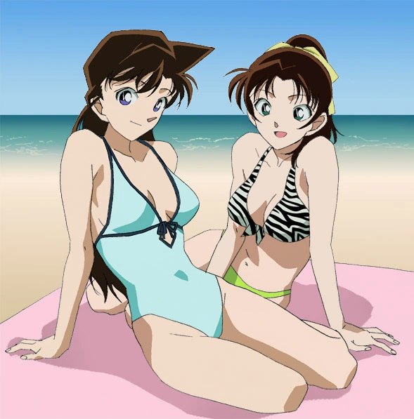 Thám tử lừng danh Conan: Ngắm người yêu Shinichi mặc bikini khoe 3 vòng bốc lửa mà không thể rời mắt - Ảnh 2.
