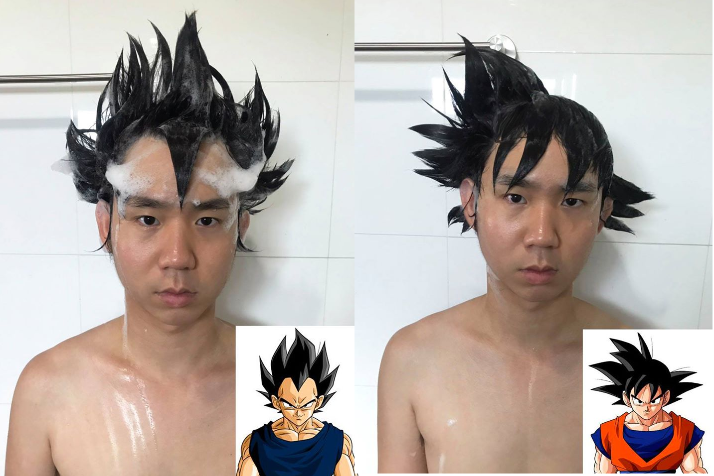 Anh chàng Thái Lan cosplay nhân vật manga bằng dầu gội đầu khiến fan méo mặt vì cười