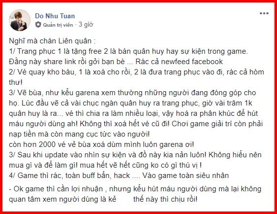 Game thủ than phiền Liên Quân Mobile vẫn đầy buff ELO, hack map, tướng siêu nhân - Ảnh 3.