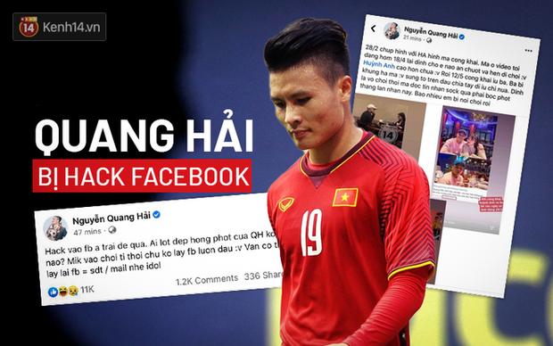 Quang Hải bị hack Facebook, lộ đoạn tin nhắn nhạy cảm về chuyện yêu đương