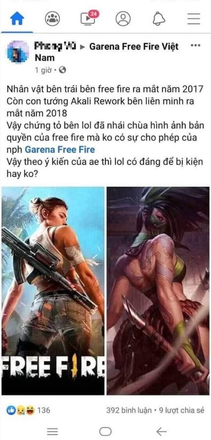 Đến lượt game thủ “Lửa Miễn Phí” đòi kiện Liên Minh Huyền Thoại vì nhái hình ảnh bản quyền của Free Fire - Ảnh 2.