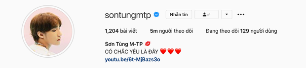 Sơn Tùng chính thức thành ông hoàng MXH với kỷ lục mới: 5 triệu follower cao nhất Việt Nam trên Instagram - Ảnh 1.