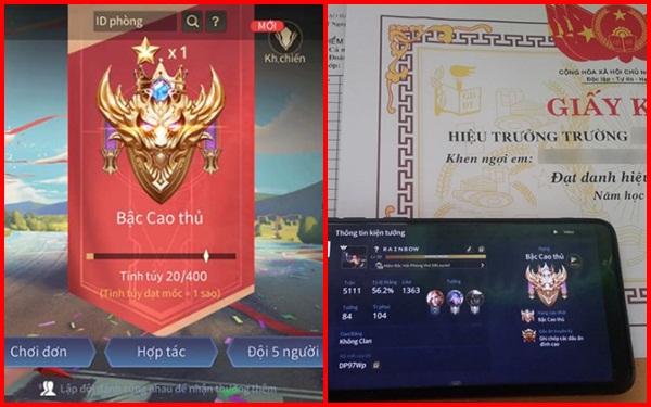 Tín đồ Liên Quân Mobile đua nhau khoe thành tích học tập ấn tượng mà trình vẫn Cao Thủ