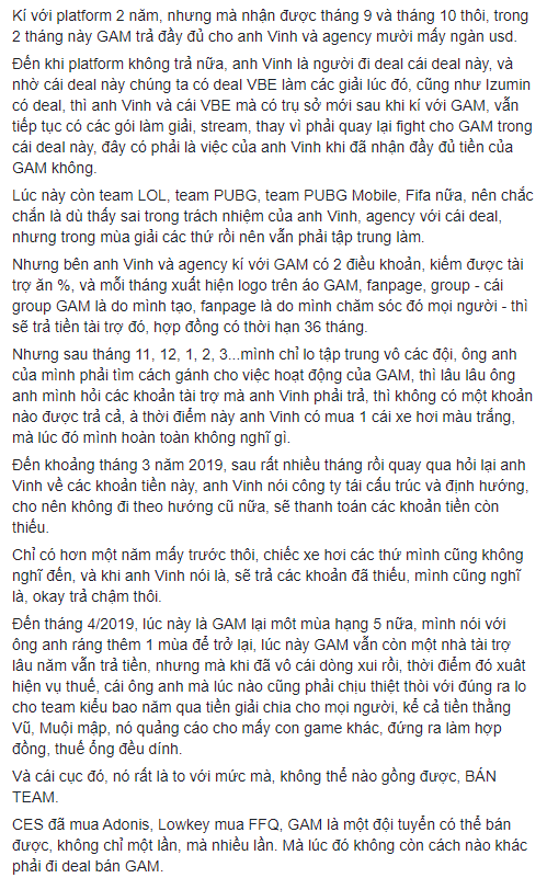 Quản lý GAM nợ lương tuyển thủ nhưng vẫn có tiền đi du lịch, mua xế hộp, HLV Yuna còn 1k trong túi vẫn không được trả tiền - Ảnh 6.