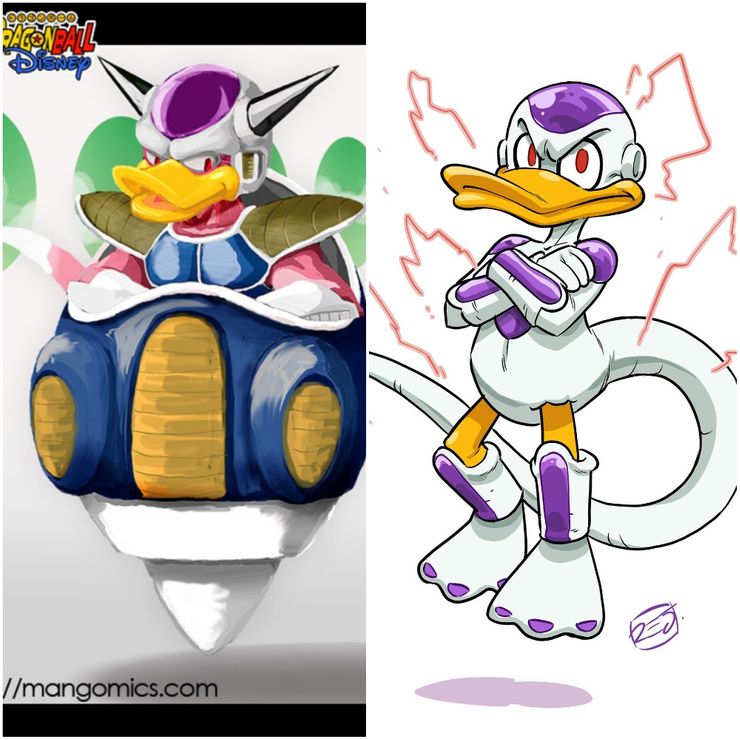 Bất ngờ khi các nhân vật trong Dragon Ball trở thành nhân vật Disney