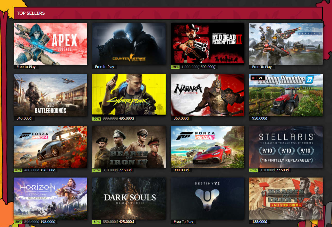 Tưng bừng Black Friday, Steam mở cửa sự kiện khuyến mại lớn nhất năm
