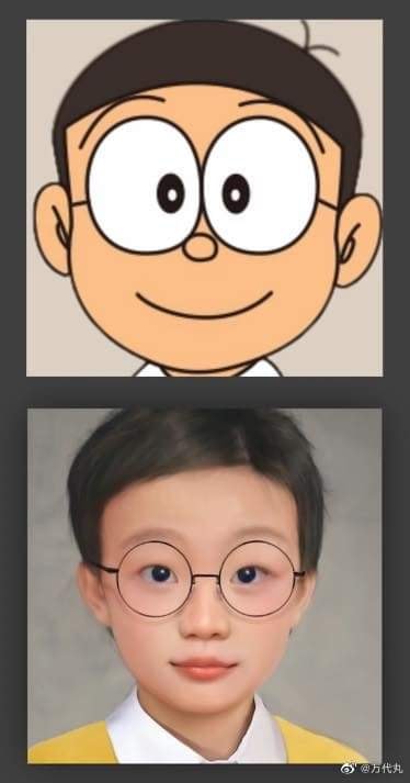 Nobita và các nhân vật trong Doraemon trông như thế nào ngoài đời thực? - Ảnh 1.