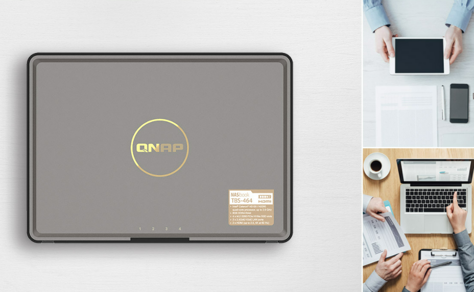 QNAP TBS-464 NASbook, cuộc cách mạng cho lưu trữ đa phương tiện