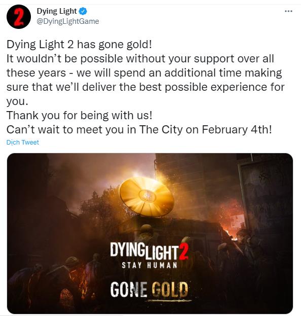 Chúa tể trì hoãn: Dying Light 2 tiếp tục cho game thủ leo cây đến năm sau mặc dù khoe rằng game đã hoàn thiện - Ảnh 1.