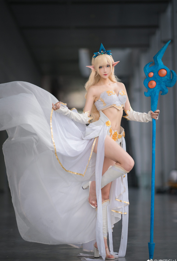 Thở dốc với màn cosplay Janna đẹp lung linh của mỹ nhân xứ Trung, không cần tạo lốc cũng thổi bay mọi trái tim game thủ - Ảnh 5.