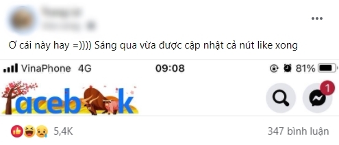 Bên cạnh nút Like đỏ, Facebook tiếp tục cập nhật thêm trâu vàng và cành đào để chào mừng Tết - Ảnh 3.