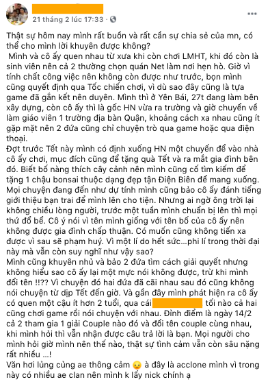 Chưa kịp về ra mắt, game thủ Tốc chiến đã bị bạn gái bắt đổi tên hoặc chia tay vì lý do này - Ảnh 1.