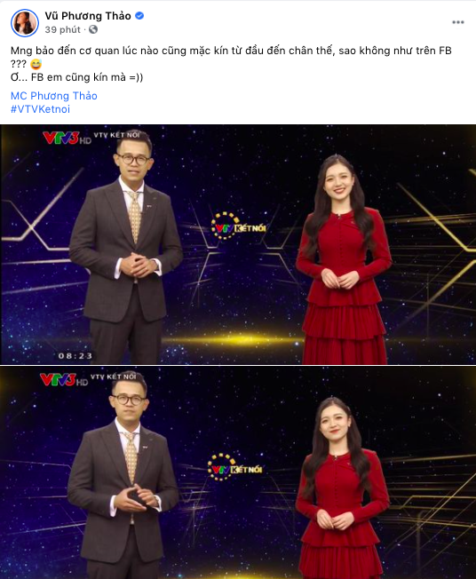 Lên sóng VTV, nữ MC tuyệt sắc ăn mặc trái ngược với hình tượng sexy trên mạng xã hội khiến đồng nghiệp khó hiểu - Ảnh 4.
