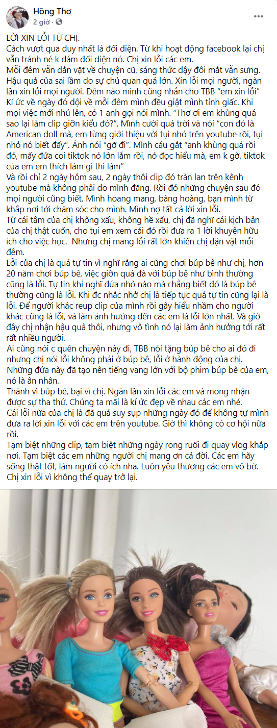 Trở lại sau lùm xùm xin vía búp bê, Thơ Nguyễn khẳng định đã có kinh nghiệm 20 năm với sở thích này - Ảnh 2.